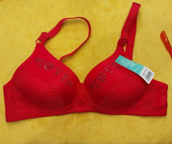 I Love u Bra Full Cup And Full Coverage Padded Bra for Women, Black, thumbnail 3 of 8