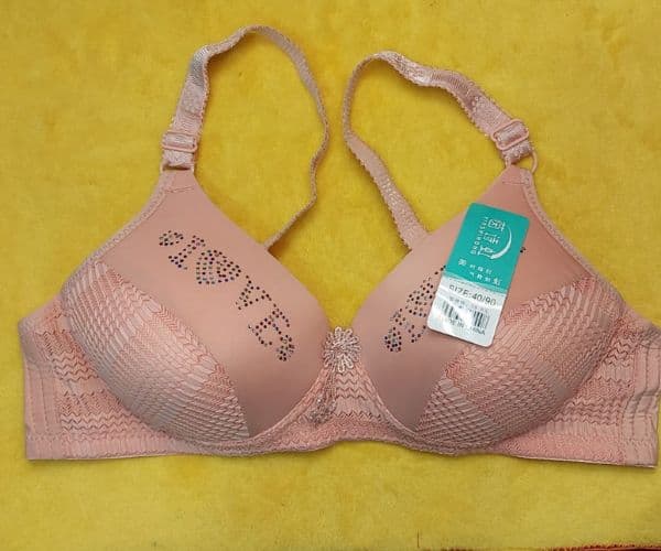 I Love u Bra Full Cup And Full Coverage Padded Bra for Women, Black, thumbnail 7 of 8