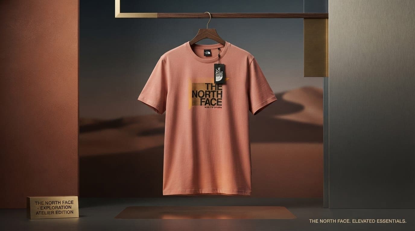 The North Face Graphic Box Logo Premium T-Shirt – Dusty Rose, thumbnail 5 of 7