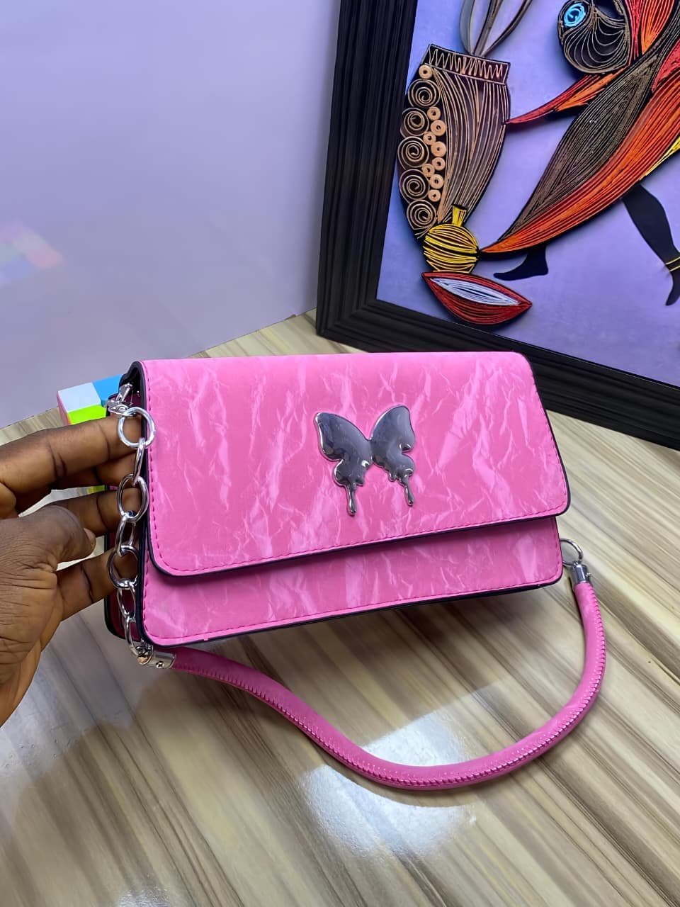 Butterfly Ladies Bag  Material: PU Leather