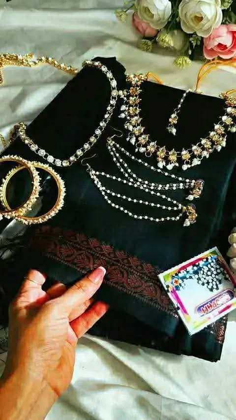 ​10 in 1 Premium Bridal Combo Package - Saree, Jewellery & Accessories Set, thumbnail 2 of 4