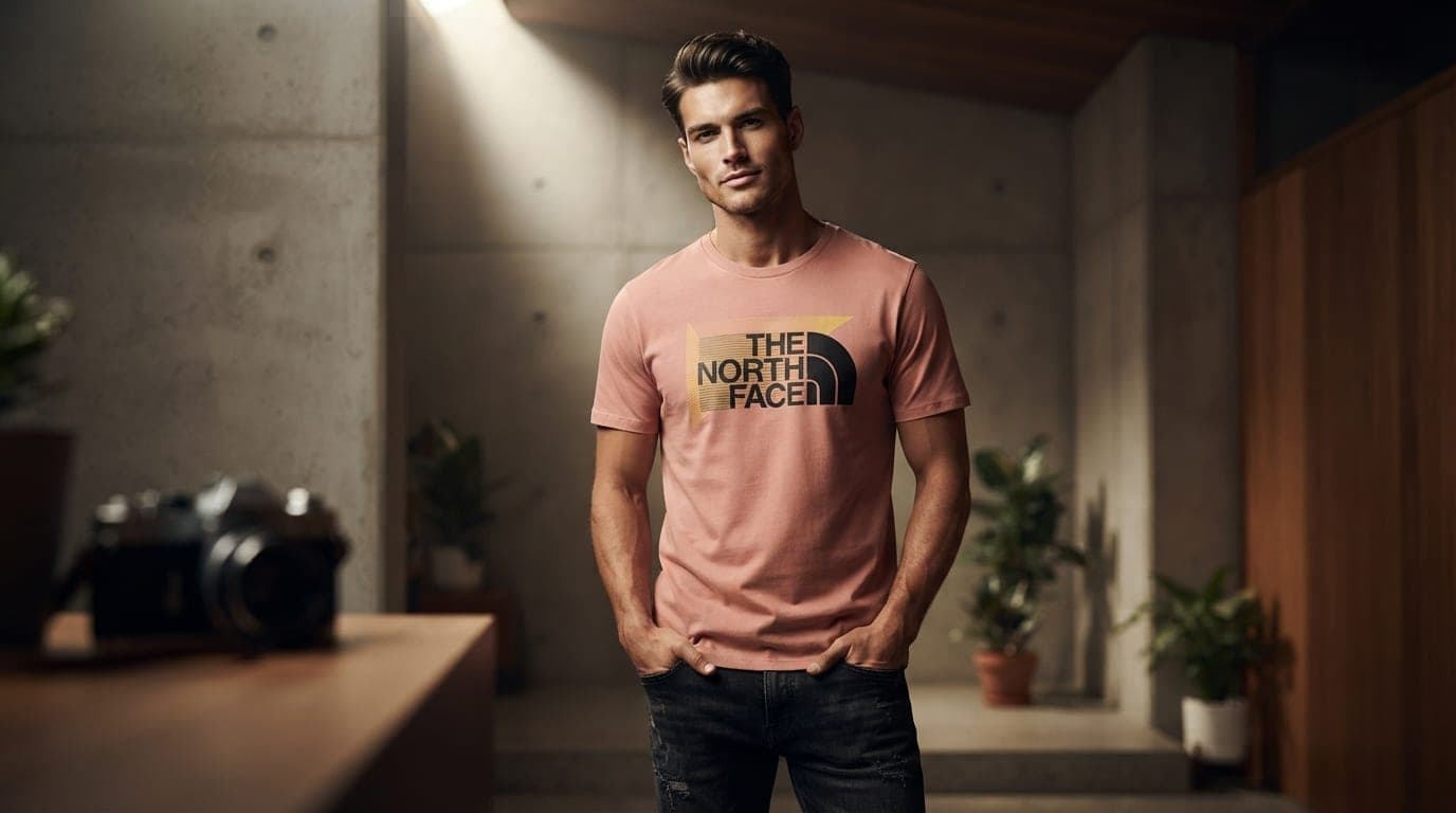 The North Face Graphic Box Logo Premium T-Shirt – Dusty Rose