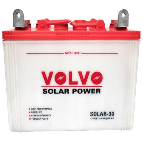 volvo solar 30 power battery